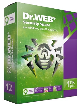 Dr.Web Security Space 2 Year 1PC 1Mobile key - Click Image to Close